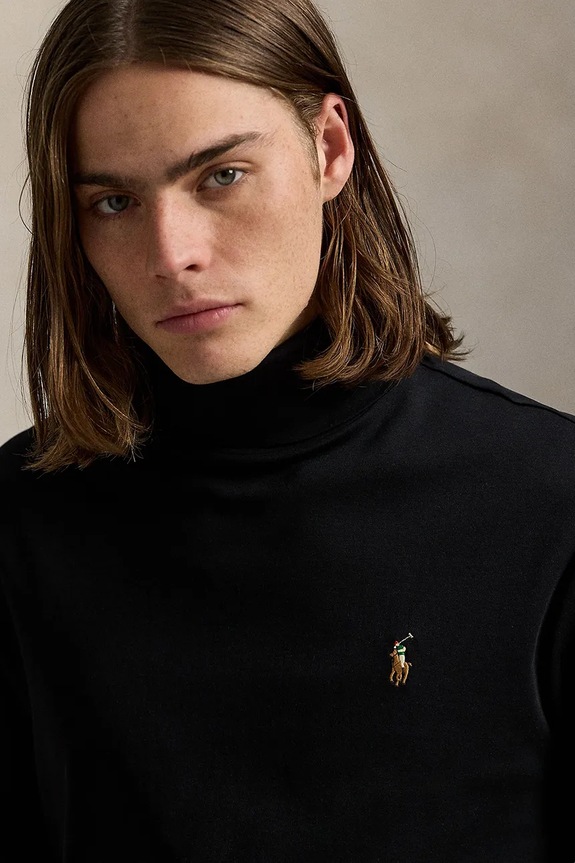 Polo Ralph Lauren - Longsleeve 710760126001 bawełna czarny 710760126001