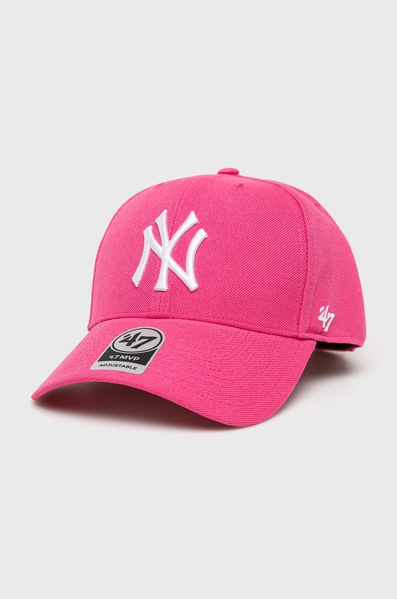 47brand șapcă MLB New York Yankees roz B.MVPSP17WBP.MA