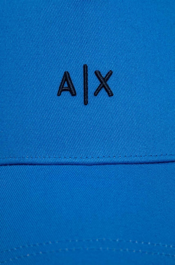 Armani Exchange czapka z daszkiem bawełniana 954112.CC571 niebieski AA00