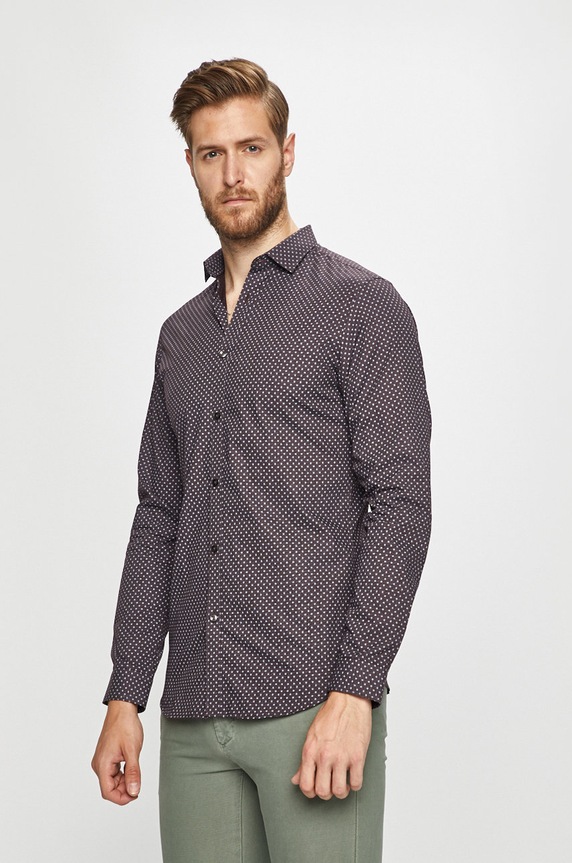 Jack & Jones - Koszula wzorzyste brązowy 12158434