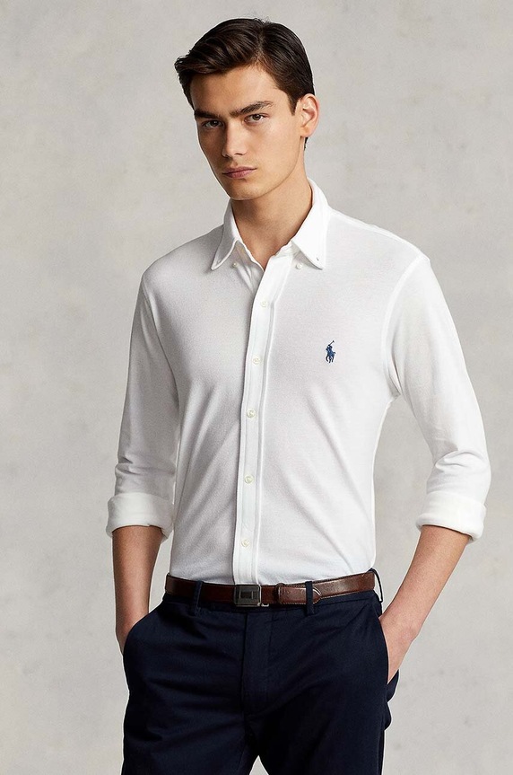 Polo Ralph Lauren - Koszula 710654408003 bawełna biały 710654408003