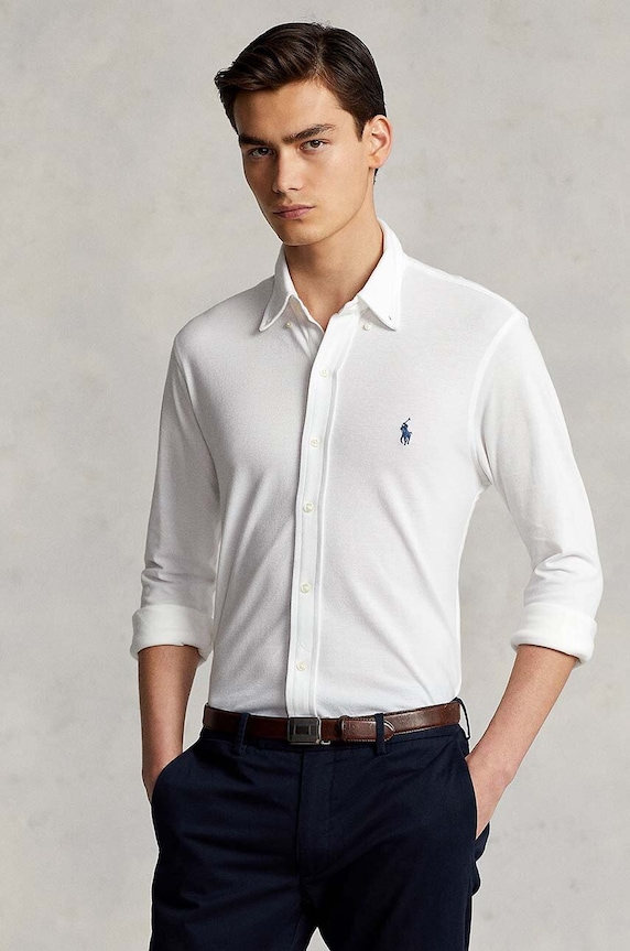 Polo Ralph Lauren - Koszula 710654408003 bawełna biały 710654408003