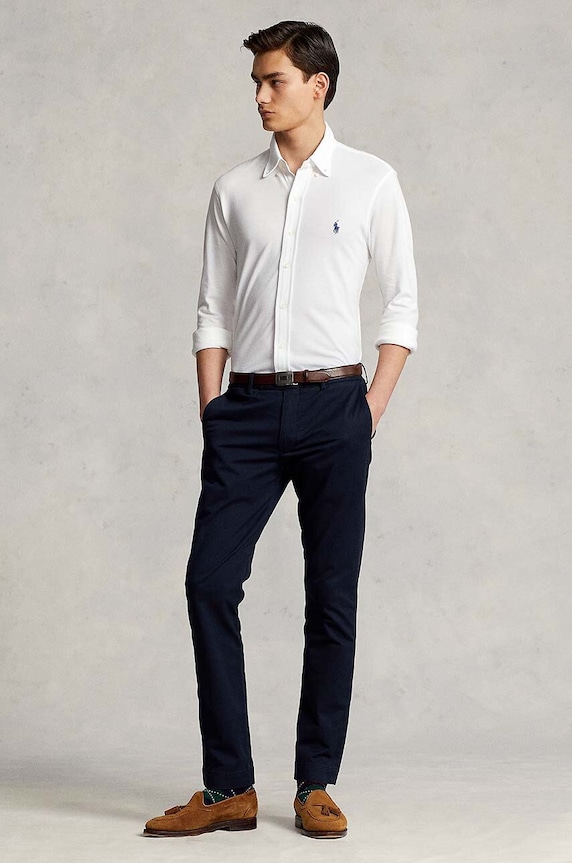 Odzież Polo Ralph Lauren - Koszula 710654408003 710654408003 biały