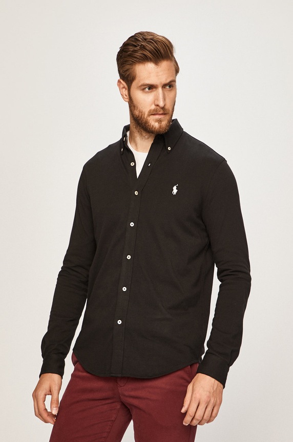 Polo Ralph Lauren - Koszula 710654408008 bawełna czarny 710654408008