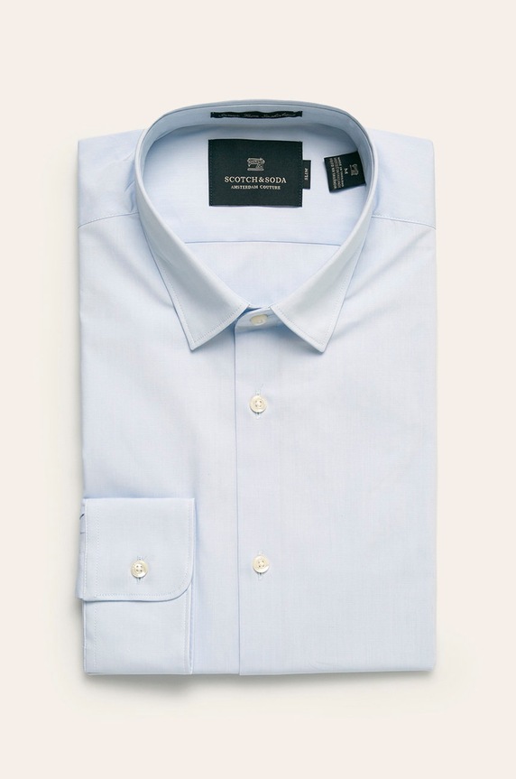 Scotch & Soda - Koszula z elastanem niebieski 132837