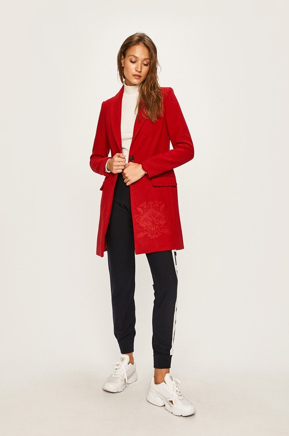 Desigual - Palton 19WWEW62 rosu AW19