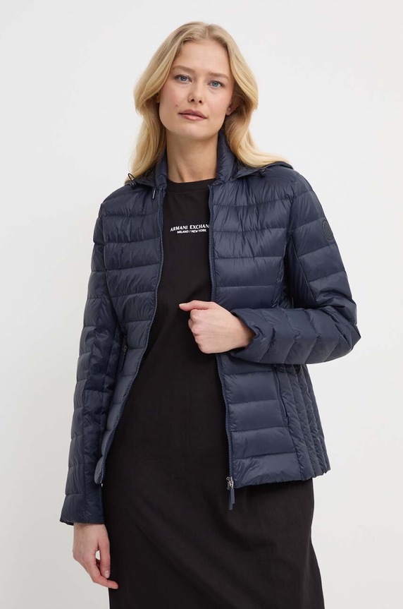 Armani Exchange - Kurtka puchowa bez kaptura granatowy 8NYB01.YNM4Z