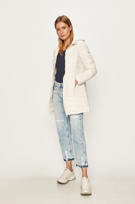 Pepe Jeans - Bunda PL401688 bílá AW19