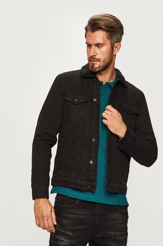 Only & Sons - Kurtka jeansowa pozostałe czarny 22013592