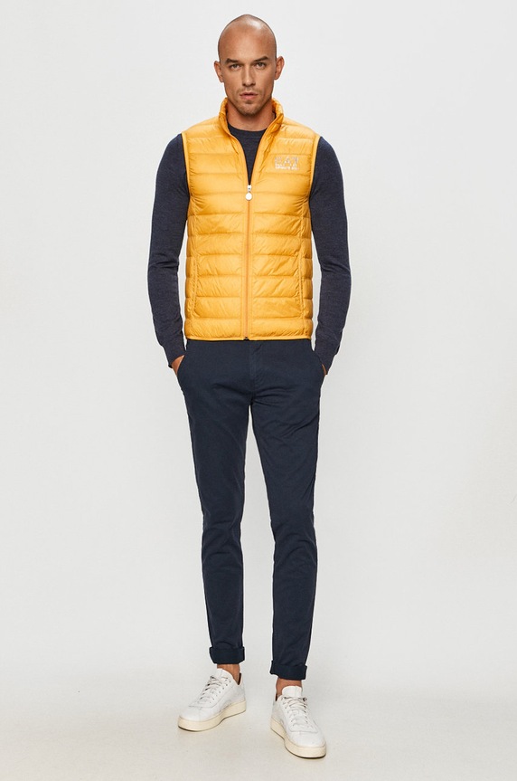 EA7 Emporio Armani bezrękawnik puchowy PN29Z.8NPQ01 żółty SS24