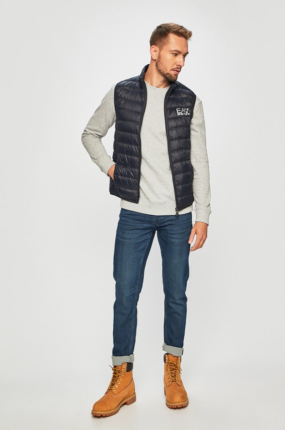 EA7 Emporio Armani bezrękawnik puchowy PN29Z.8NPQ01 granatowy SS24