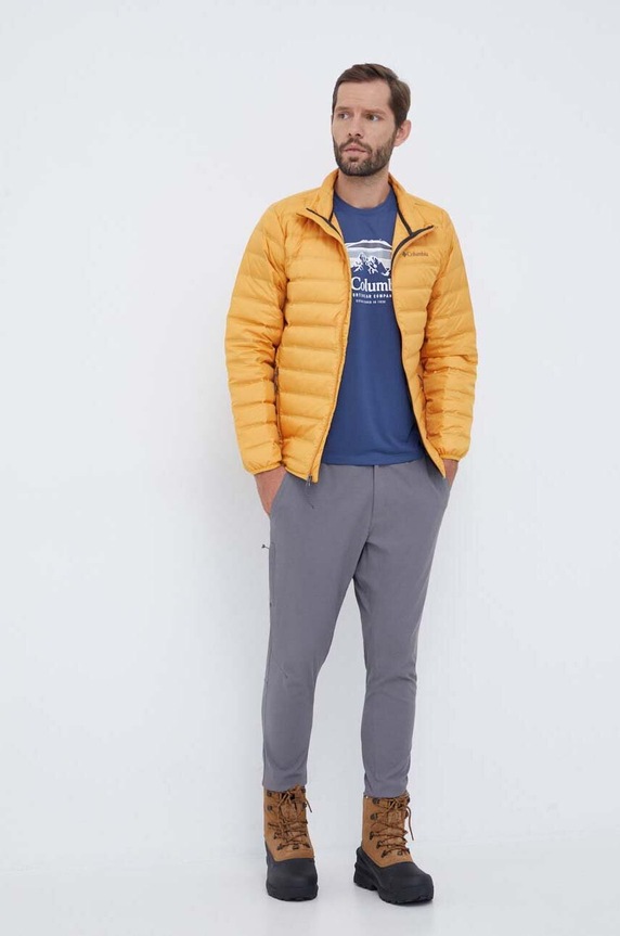 Columbia kurtka sportowa puchowa Lake 1864582 pomarańczowy AW23