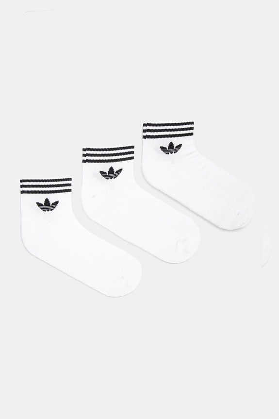 adidas Originals - Skarpetki (3-pack) Trefoil skarpetki krótkie biały EE1152