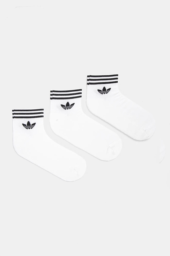 adidas Originals - Skarpetki (3-pack) Trefoil skarpetki krótkie biały EE1152