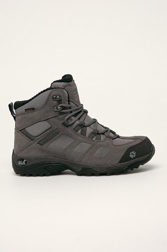 Jack Wolfskin - Topánky Vojo Hike 2 WT Texapore Mid zateplené sivá 4035561