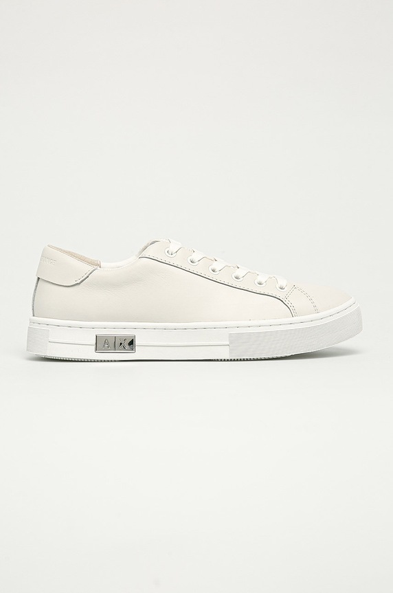Armani Exchange – Buty płaska biały XDX027.XCC14