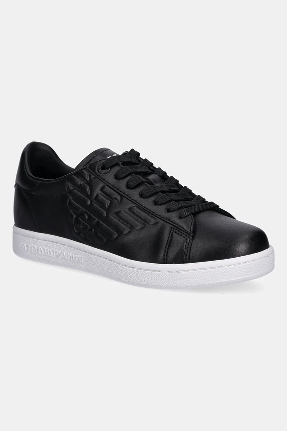 EA7 Emporio Armani scarpe in pelle flat nero XCC51.X8X001.D