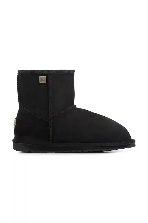 Emu Australia śniegowce zamszowe Platinum Stinger Slim Mini płaski czarny WP20003.Platinum.BLK