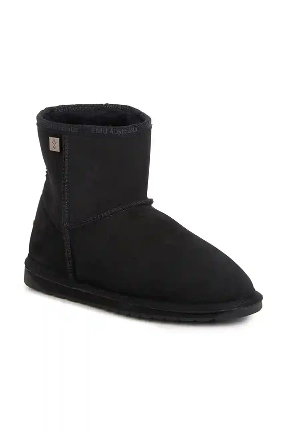 Emu Australia śniegowce zamszowe Platinum Stinger Slim Mini WP20003.Platinum.BLK czarny AA00