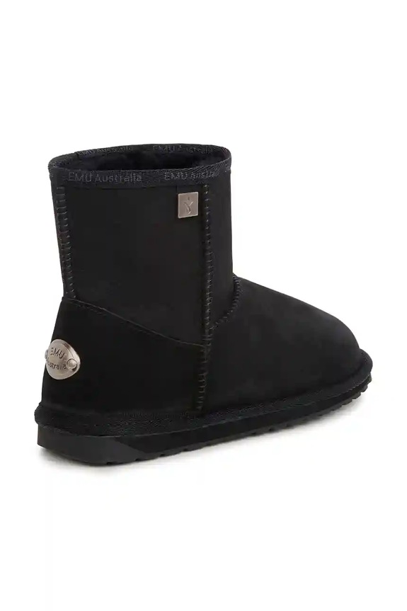 Obuwie Emu Australia śniegowce zamszowe Platinum Stinger Slim Mini WP20003.Platinum.BLK czarny