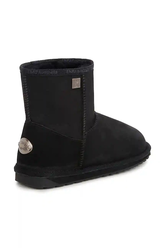 Obuwie Emu Australia śniegowce zamszowe Platinum Stinger Slim Mini WP20003.Platinum.BLK czarny