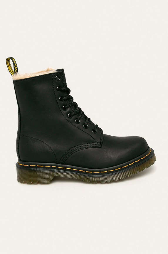 Dr. Martens δερμάτινα workers φλατ μαύρο DM21797001