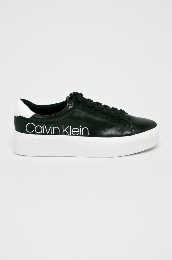 Calvin Klein - Boty plochá černá E6291