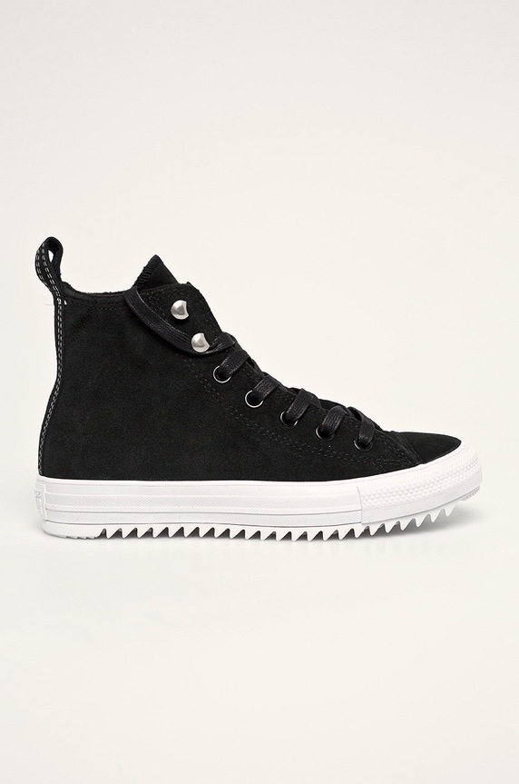 Converse - Trampki skórzane płaska czarny C565236