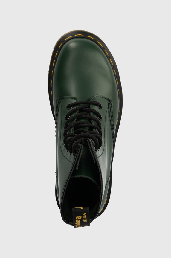 Dr. Martens leather biker boots 1460 DM11822207 green