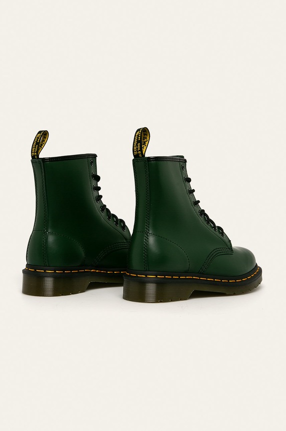 Shoes Dr. Martens leather biker boots 1460 DM11822207 green