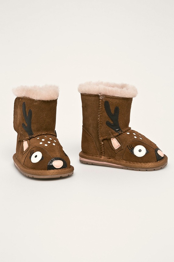 Emu Australia - Παιδικές μπότες χιονιού Deer Walker B12077.Deer.Walker καφέ AW19