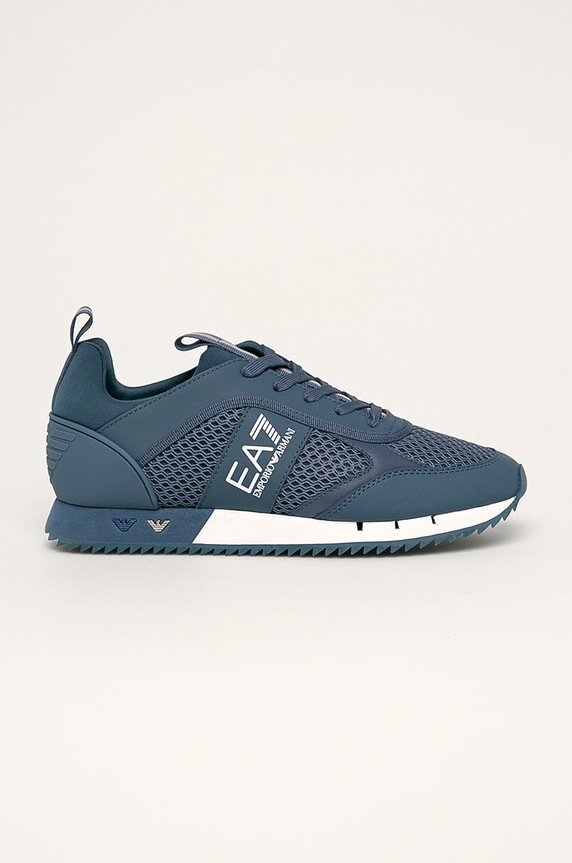 EA7 Emporio Armani - Buty XK050.X8X027 imitacja skóry licowej niebieski XK050.X8X027