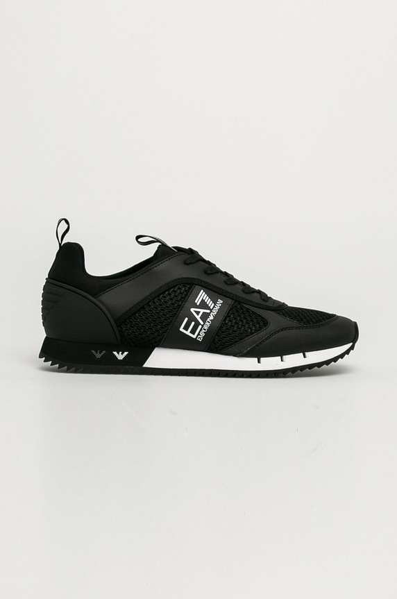 EA7 Emporio Armani - Topánky textilný čierna XK050.X8X027