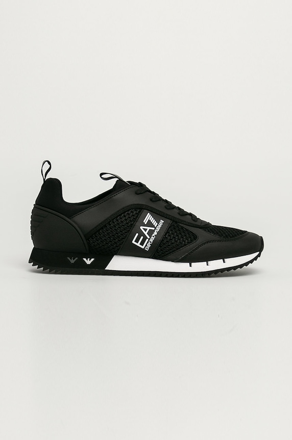 EA7 Emporio Armani - Topánky textilný čierna XK050.X8X027