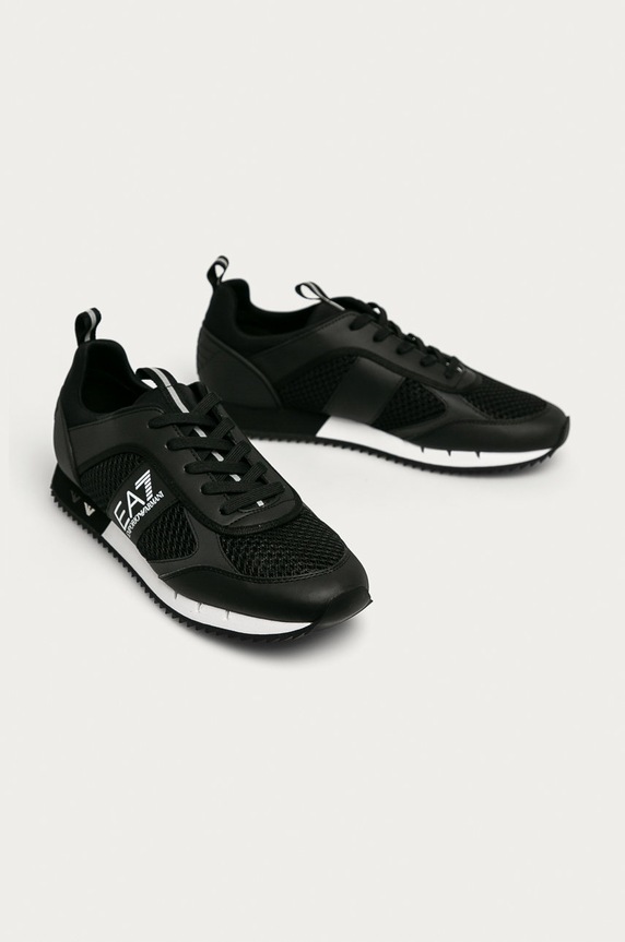 EA7 Emporio Armani - Topánky XK050.X8X027 čierna AA00