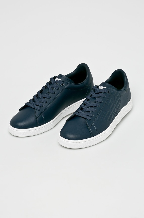 EA7 Emporio Armani - Kožne cipele XCC51.X8X001 mornarsko plava AA00