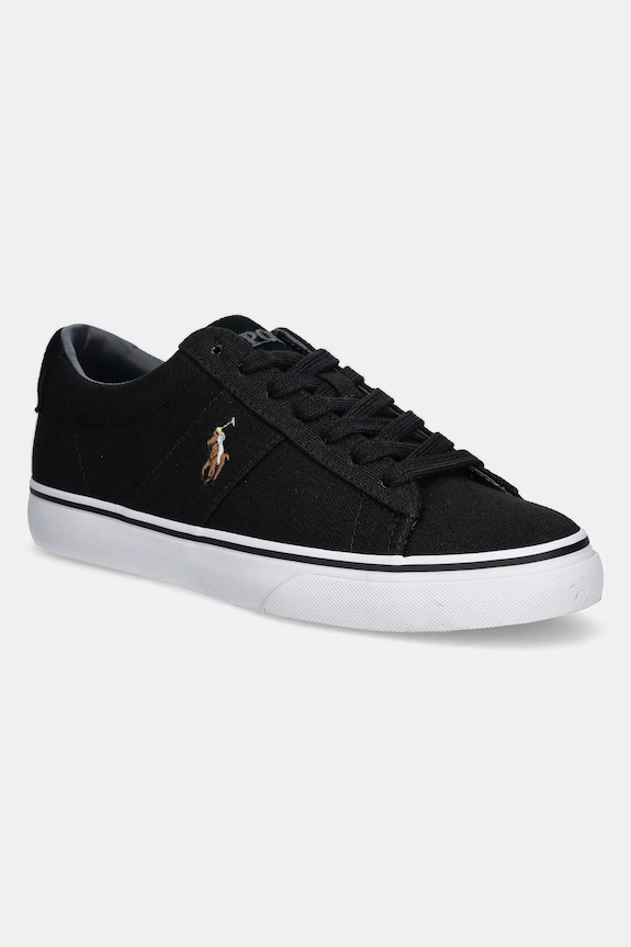 Polo Ralph Lauren sportcipő Sayer nappa bőr fekete 816749369001