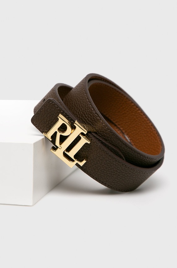 Dodaci Lauren Ralph Lauren - Dvostrani kožni remen 412754803002 smeđa