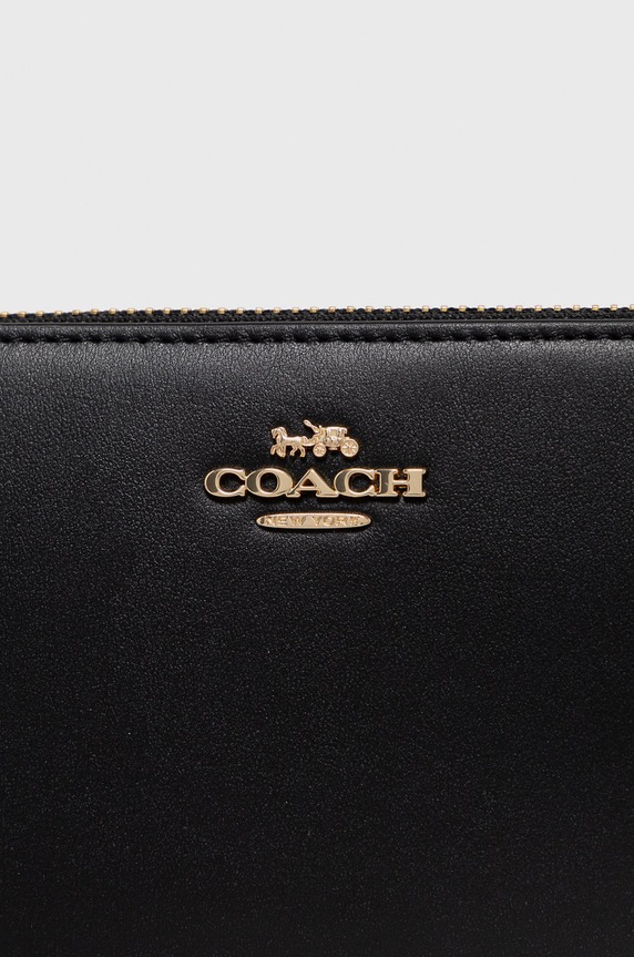 Coach portfel skórzany 73738 czarny 73738