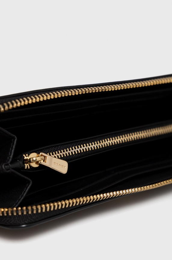 Coach portfel skórzany 73738 73738 czarny