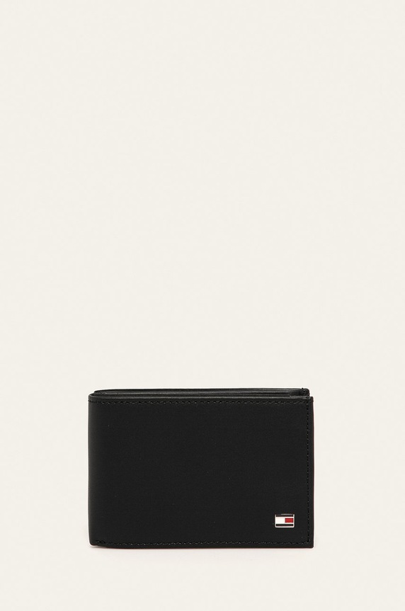 Tommy Hilfiger - Kožená peněženka černá AM0AM00671