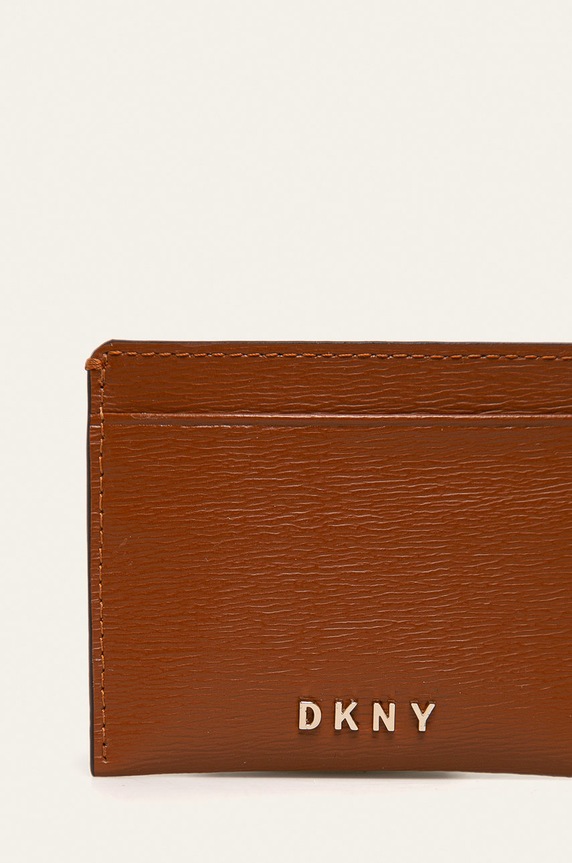 Αξεσουάρ Δερμάτινη θήκη για κάρτες DKNY R92Z3C09 καφέ