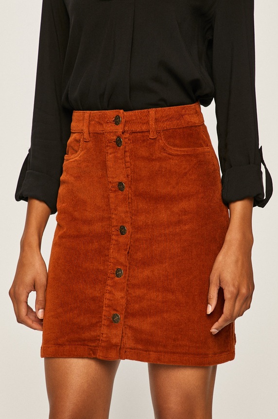 Only - Szoknya elasztánnal barna 15179431.