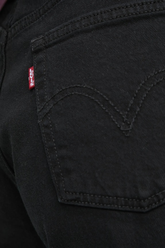 Levi's jeansy 501® CROP czarny 36200.0085