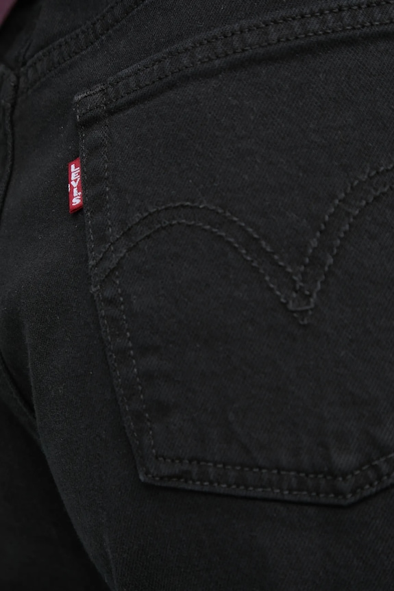 Levi's jeansy 501® CROP czarny 36200.0085