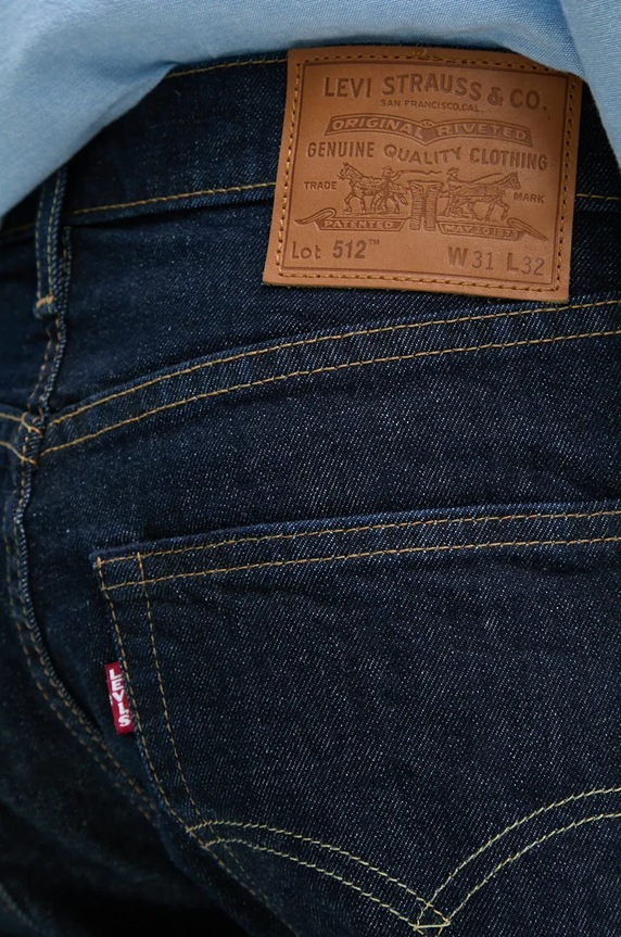 Levi's jeansy 512™ SLIM TAPER granatowy 28833.0280