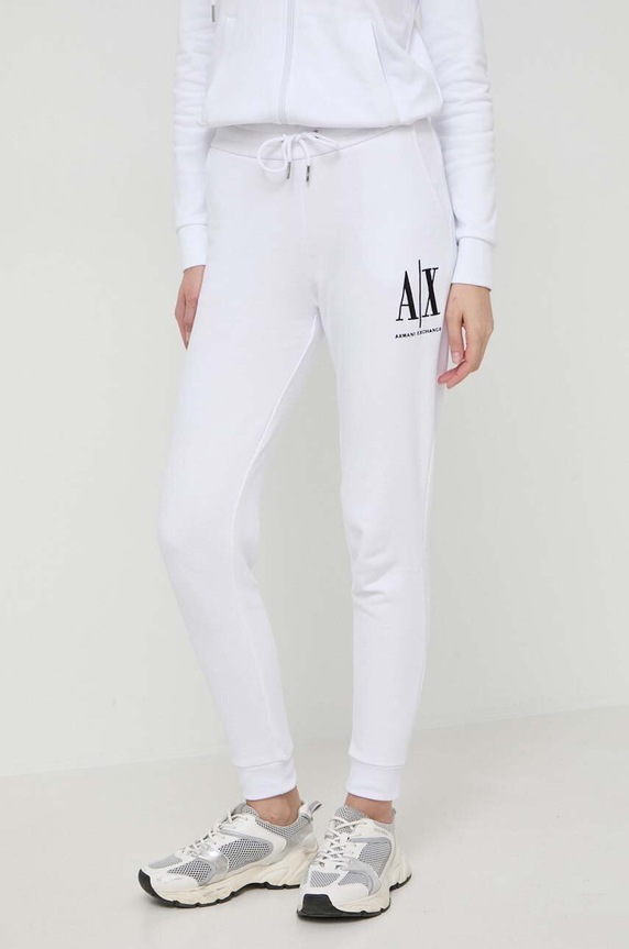 Armani Exchange nadrág dzsörzé fehér 8NYPCX.YJ68Z