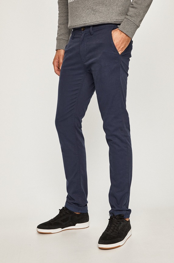 Tom Tailor Denim - Spodnie z elastanem granatowy 1012992