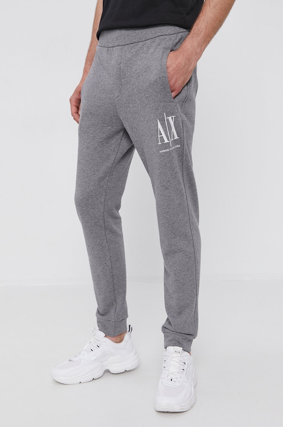 Armani Exchange nadrág dzsörzé szürke 8NZPPA.ZJ1ZZ