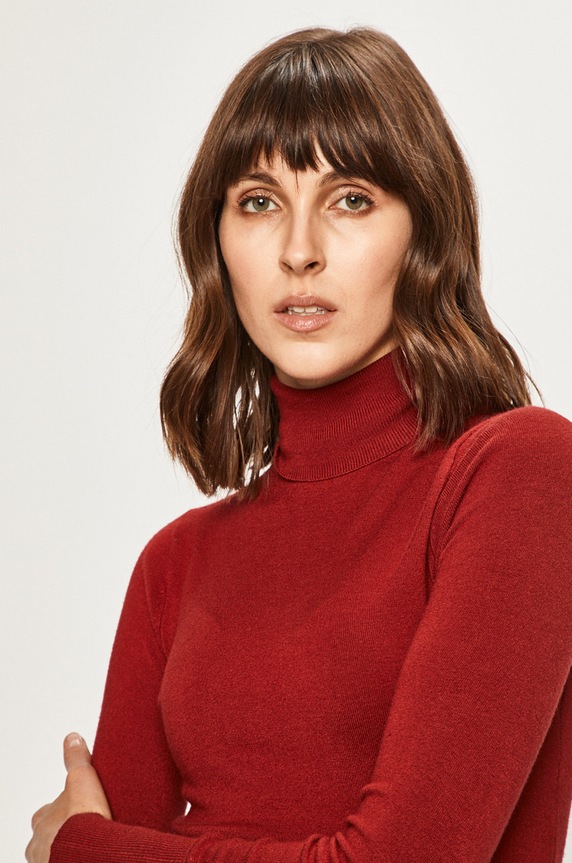 Only - Pulóver burgundia 15183772